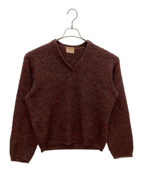 McGREGOR（マックレガー）McGREGOR (マックレガー) 60s BRIGADOON（ブリガドーン） 厚手ニット ワインレッド サイズ:Mの古着・服飾アイテム
