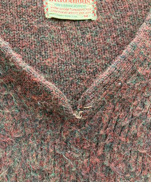 McGREGOR（マックレガー）McGREGOR (マックレガー) 60s BRIGADOON（ブリガドーン） 厚手ニット ワインレッド サイズ:Mの古着・服飾アイテム