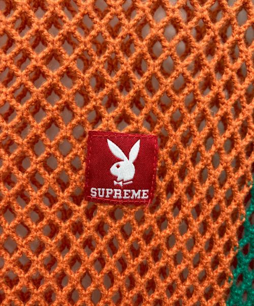 SUPREME（シュプリーム）SUPREME (シュプリーム) PLAY BOY (プレイボーイ) String S/S Top オレンジ×グリーン サイズ:Mの古着・服飾アイテム