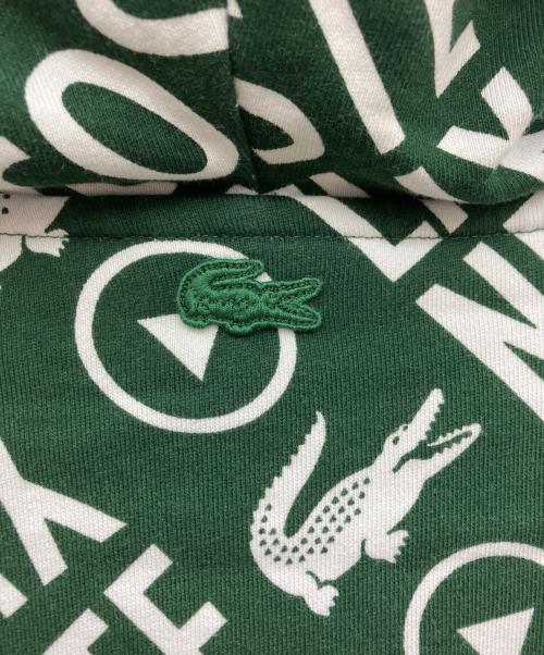 LACOSTE（ラコステ）LACOSTE (ラコステ) NETFLIX (ネットフリックス) プルオーバースウェットパーカー グリーン サイズ:SIZE Lの古着・服飾アイテム