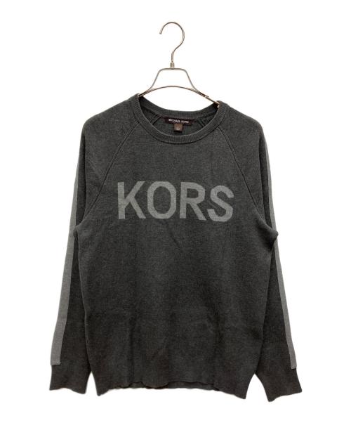 MICHAEL KORS（マイケルコース）MICHAEL KORS (マイケルコース) ロゴニット グレー サイズ:Lの古着・服飾アイテム