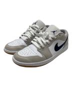 NIKEナイキ）の古着「AIR JORDAN 1 LOW」｜グレー×ホワイト×ネイビー