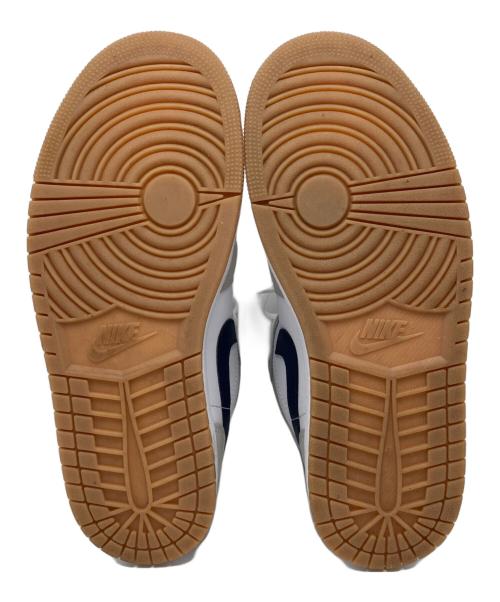 NIKE（ナイキ）NIKE (ナイキ) AIR JORDAN 1 LOW グレー×ホワイト×ネイビー サイズ:27.5cmの古着・服飾アイテム