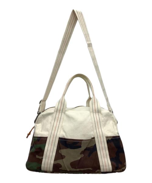L.L.Bean（エルエルビーン）L.L.Bean (エルエルビーン) トラベルバッグ カモフラージュ柄 ベージュ×ブラウンの古着・服飾アイテム