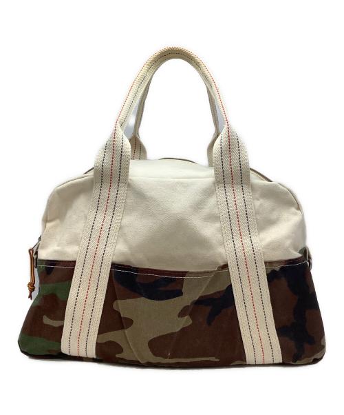 L.L.Bean（エルエルビーン）L.L.Bean (エルエルビーン) トラベルバッグ カモフラージュ柄 ベージュ×ブラウンの古着・服飾アイテム
