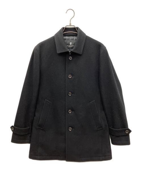 BLACK LABEL CRESTBRIDGE（ブラックレーベル クレストブリッジ）BLACK LABEL CRESTBRIDGE (ブラックレーベル クレストブリッジ) 裏キルティングウールコート ブラック サイズ:SIZE Lの古着・服飾アイテム
