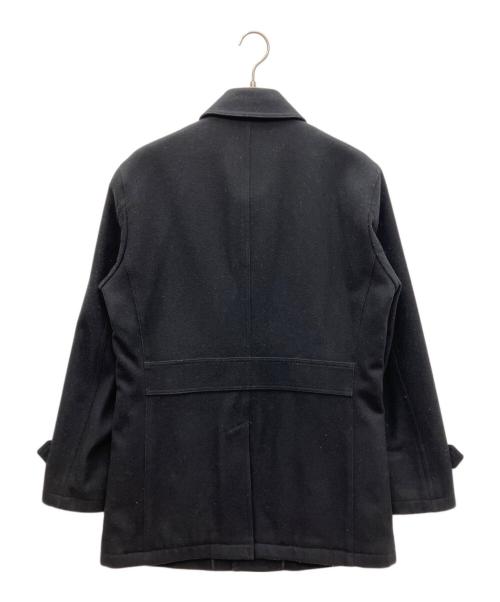 BLACK LABEL CRESTBRIDGE（ブラックレーベル クレストブリッジ）BLACK LABEL CRESTBRIDGE (ブラックレーベル クレストブリッジ) 裏キルティングウールコート ブラック サイズ:SIZE Lの古着・服飾アイテム