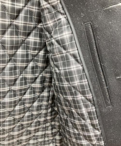 BLACK LABEL CRESTBRIDGE（ブラックレーベル クレストブリッジ）BLACK LABEL CRESTBRIDGE (ブラックレーベル クレストブリッジ) 裏キルティングウールコート ブラック サイズ:SIZE Lの古着・服飾アイテム