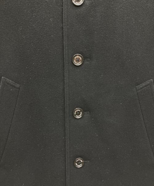 BLACK LABEL CRESTBRIDGE（ブラックレーベル クレストブリッジ）BLACK LABEL CRESTBRIDGE (ブラックレーベル クレストブリッジ) 裏キルティングウールコート ブラック サイズ:SIZE Lの古着・服飾アイテム