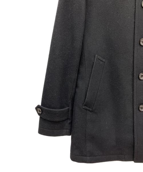 BLACK LABEL CRESTBRIDGE（ブラックレーベル クレストブリッジ）BLACK LABEL CRESTBRIDGE (ブラックレーベル クレストブリッジ) 裏キルティングウールコート ブラック サイズ:SIZE Lの古着・服飾アイテム