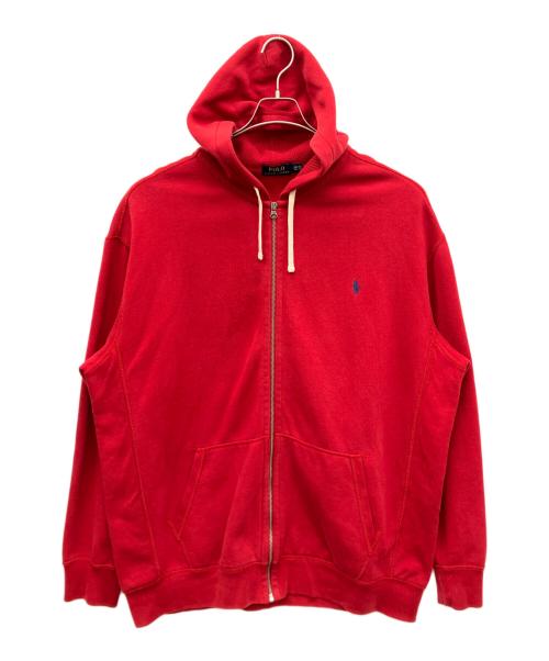 POLO RALPH LAUREN（ポロ・ラルフローレン）POLO RALPH LAUREN (ポロ・ラルフローレン) ジップパーカー レッド サイズ:2XLTの古着・服飾アイテム