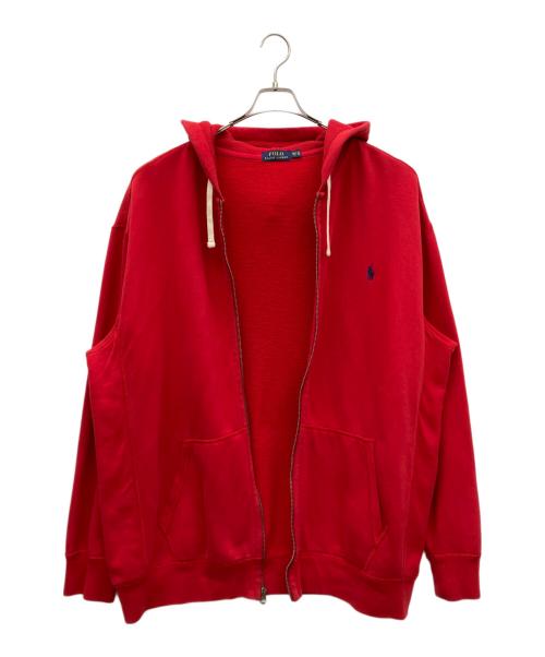 POLO RALPH LAUREN（ポロ・ラルフローレン）POLO RALPH LAUREN (ポロ・ラルフローレン) ジップパーカー レッド サイズ:2XLTの古着・服飾アイテム