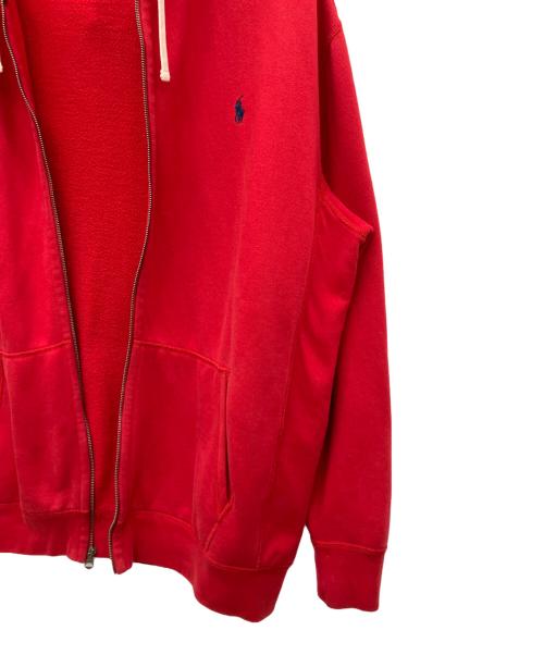 POLO RALPH LAUREN（ポロ・ラルフローレン）POLO RALPH LAUREN (ポロ・ラルフローレン) ジップパーカー レッド サイズ:2XLTの古着・服飾アイテム