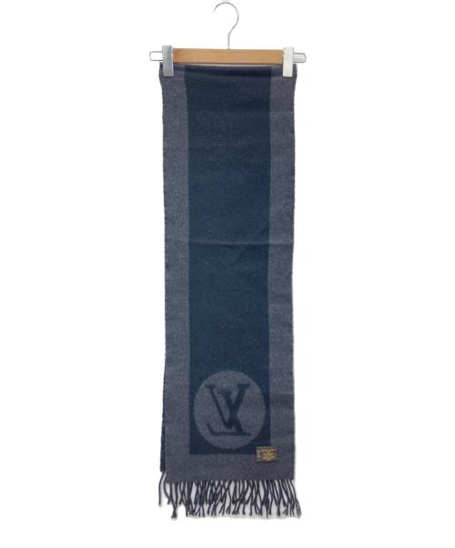 LOUIS VUITTON（ルイ ヴィトン）LOUIS VUITTON (ルイ ヴィトン) エシャルプ・カーディフ ブラック×グレーの古着・服飾アイテム