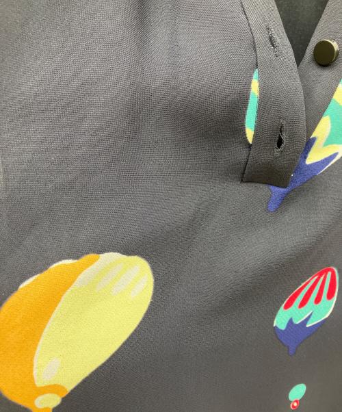 Kate Spade（ケイトスペード）Kate Spade (ケイトスペード) 気球柄長袖ワンピース ネイビー サイズ:6の古着・服飾アイテム