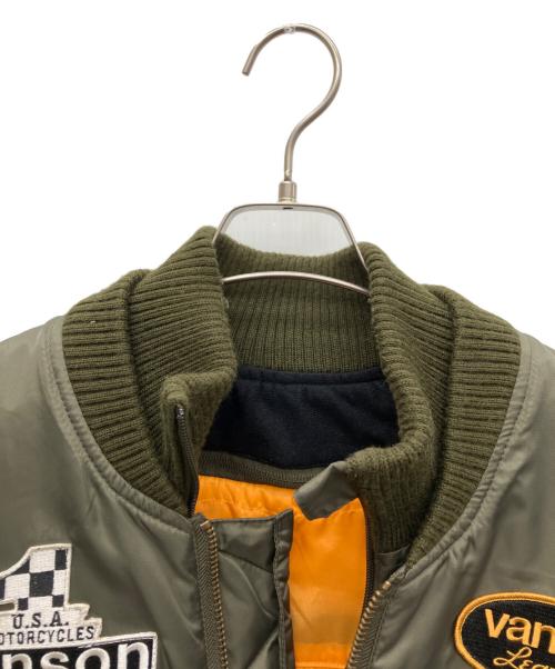 VANSON（バンソン）VANSON (バンソン) バイク用ジャケット カーキ サイズ:SIZE XLの古着・服飾アイテム