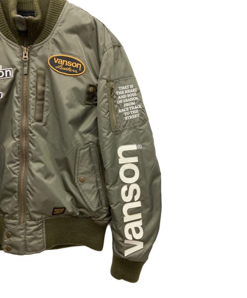 VANSON（バンソン）VANSON (バンソン) バイク用ジャケット カーキ サイズ:SIZE XLの古着・服飾アイテム