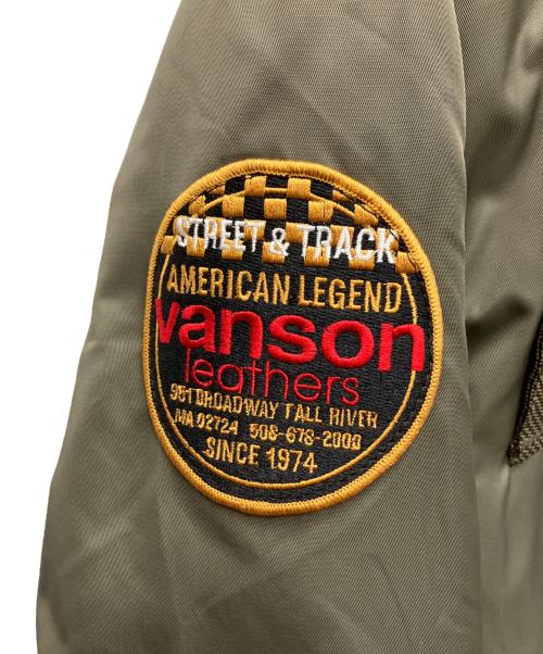 VANSON（バンソン）VANSON (バンソン) バイク用ジャケット カーキ サイズ:SIZE XLの古着・服飾アイテム