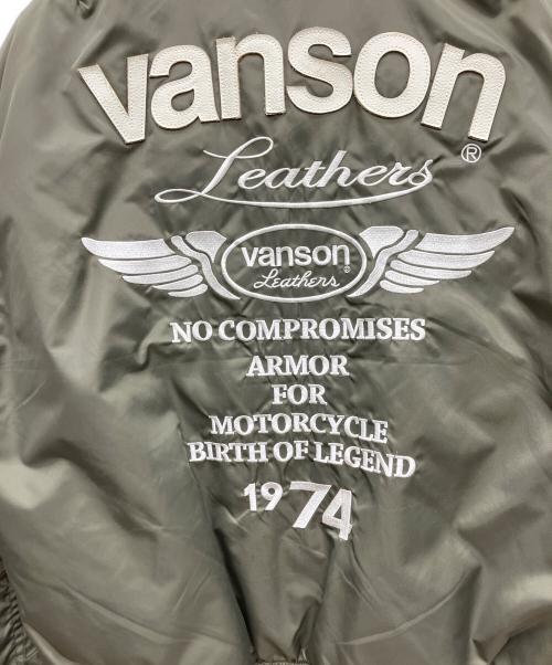 VANSON（バンソン）VANSON (バンソン) バイク用ジャケット カーキ サイズ:SIZE XLの古着・服飾アイテム
