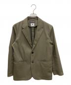 BEAUTY&YOUTH×KOMATSUビューティーアンドユース×コマツ）の古着「KOMATSU ポリエステル ツイルジャケット」｜オリーブ