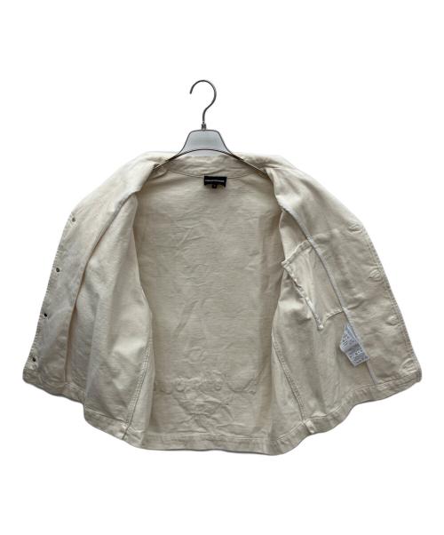 EMPORIO ARMANI（エンポリオ アルマーニ）EMPORIO ARMANI (エンポリオ アルマーニ) 半袖デニムシャツ ホワイト サイズ:Lの古着・服飾アイテム