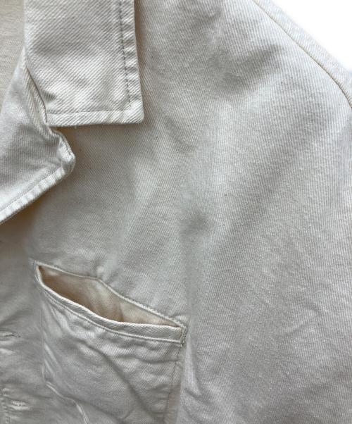 EMPORIO ARMANI（エンポリオ アルマーニ）EMPORIO ARMANI (エンポリオ アルマーニ) 半袖デニムシャツ ホワイト サイズ:Lの古着・服飾アイテム