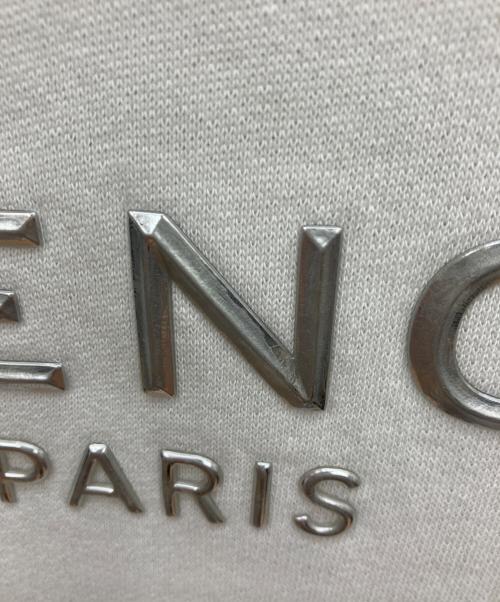 GIVENCHY（ジバンシィ）GIVENCHY (ジバンシィ) メタリックロゴ スウェットパーカー ホワイト サイズ:Lの古着・服飾アイテム