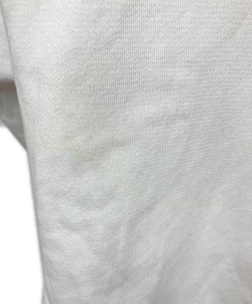 GIVENCHY（ジバンシィ）GIVENCHY (ジバンシィ) メタリックロゴ スウェットパーカー ホワイト サイズ:Lの古着・服飾アイテム