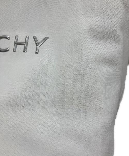 GIVENCHY（ジバンシィ）GIVENCHY (ジバンシィ) メタリックロゴ スウェットパーカー ホワイト サイズ:Lの古着・服飾アイテム