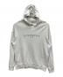 GIVENCHY（ジバンシィ）の古着「メタリックロゴ スウェットパーカー」｜ホワイト