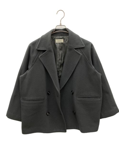 JOURNAL STANDARD relume（ジャーナルスタンダード レリューム）JOURNAL STANDARD relume (ジャーナルスタンダード レリューム) 尾州ウールショートPコート グレー サイズ:36の古着・服飾アイテム