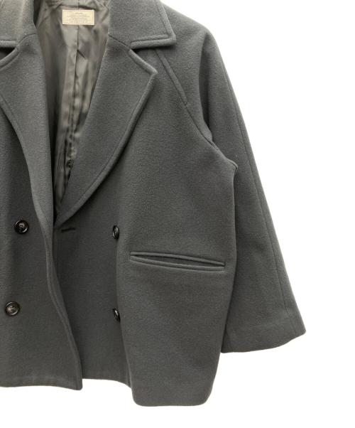 JOURNAL STANDARD relume（ジャーナルスタンダード レリューム）JOURNAL STANDARD relume (ジャーナルスタンダード レリューム) 尾州ウールショートPコート グレー サイズ:36の古着・服飾アイテム