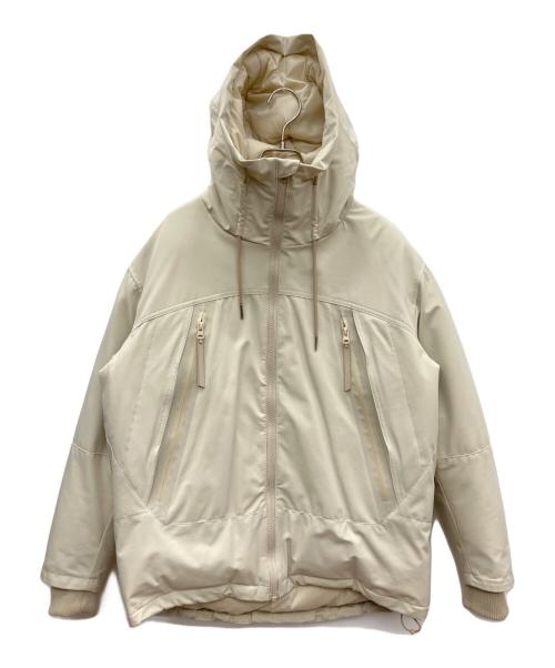 ITEMS URBAN RESEARCH（アイテムズ アーバンリサーチ）ITEMS URBAN RESEARCH (アイテムズ アーバンリサーチ) ダウンフーディージャケット ベージュ サイズ:SIZE Mの古着・服飾アイテム