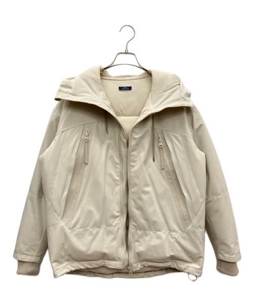 ITEMS URBAN RESEARCH（アイテムズ アーバンリサーチ）ITEMS URBAN RESEARCH (アイテムズ アーバンリサーチ) ダウンフーディージャケット ベージュ サイズ:SIZE Mの古着・服飾アイテム