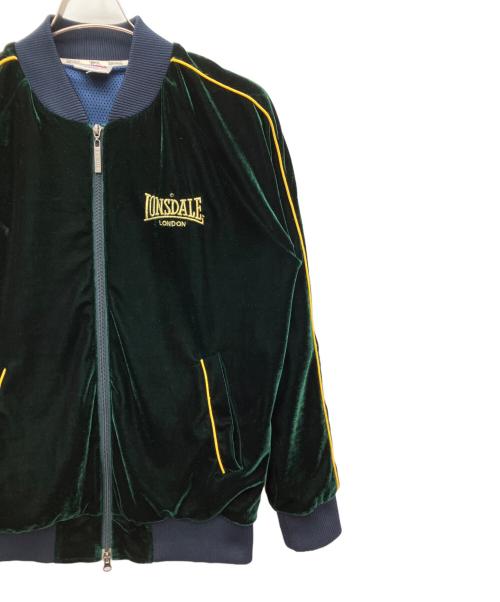 LONSDALE（ロンズデール）LONSDALE (ロンズデール) ベロアジャージ ブラック サイズ:SIZE Sの古着・服飾アイテム