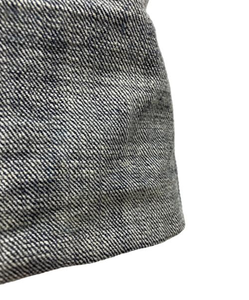 備中倉敷工房（ビッチュウクラシキ）備中倉敷工房 (ビッチュウクラシキ) 立体シワ加工和柄クラッシュリメイクストレートジーンズ  インディゴ サイズ:34の古着・服飾アイテム