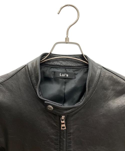 Lui's（ルイス）Lui's (ルイス) シングルライダースジャケット ブラック サイズ:SIZE Mの古着・服飾アイテム