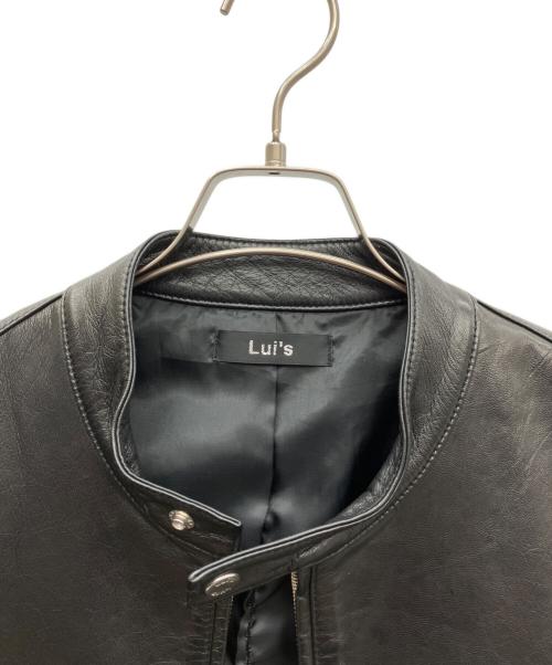 Lui's（ルイス）Lui's (ルイス) シングルライダースジャケット ブラック サイズ:SIZE Mの古着・服飾アイテム
