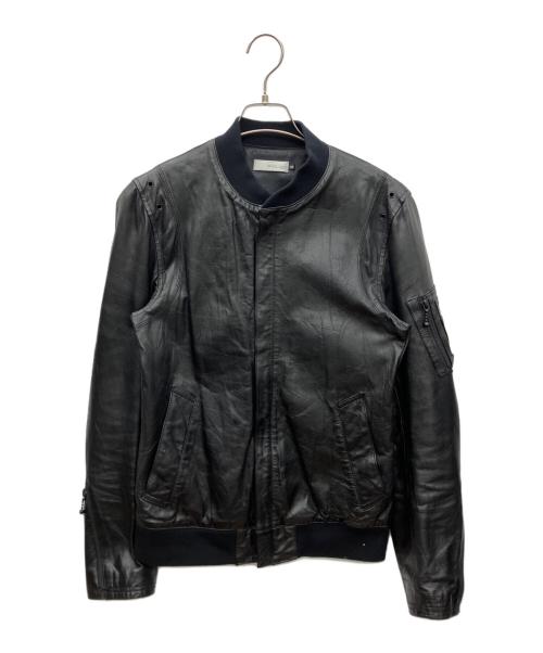 HE A DL INER（ヘッドライナー）HE A DL INER (ヘッドライナー) レザージャケット ブラック サイズ:46の古着・服飾アイテム