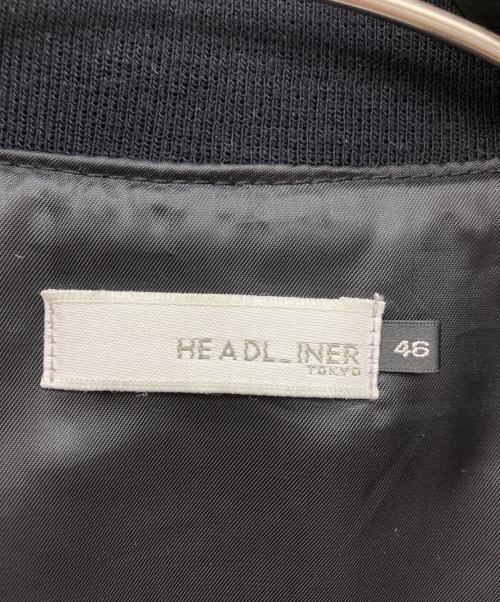 HE A DL INER（ヘッドライナー）HE A DL INER (ヘッドライナー) レザージャケット ブラック サイズ:46の古着・服飾アイテム