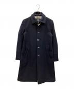 BURBERRY BLACK LABELバーバリーブラックレーベル）の古着「ステンカラーコート」｜ネイビー