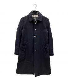 BURBERRY BLACK LABEL（バーバリーブラックレーベル）の古着「ステンカラーコート」｜ネイビー
