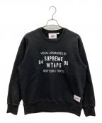 WTAPS×SUPREMEダブルタップス×シュプリーム）の古着「スウェット」｜ブラック