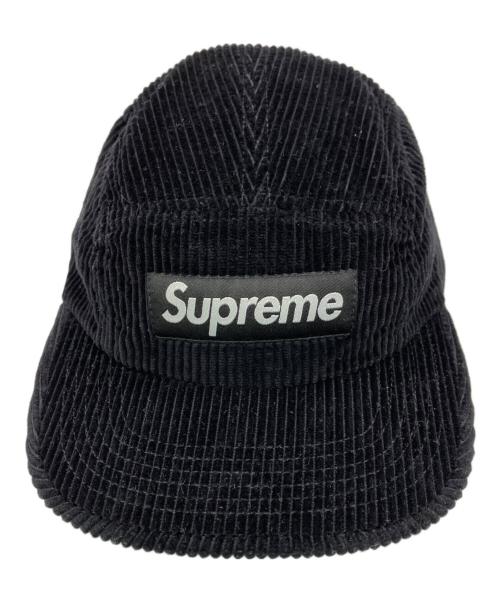 SUPREME（シュプリーム）Supreme (シュプリーム) Corduroy Camp Cap ブラックの古着・服飾アイテム