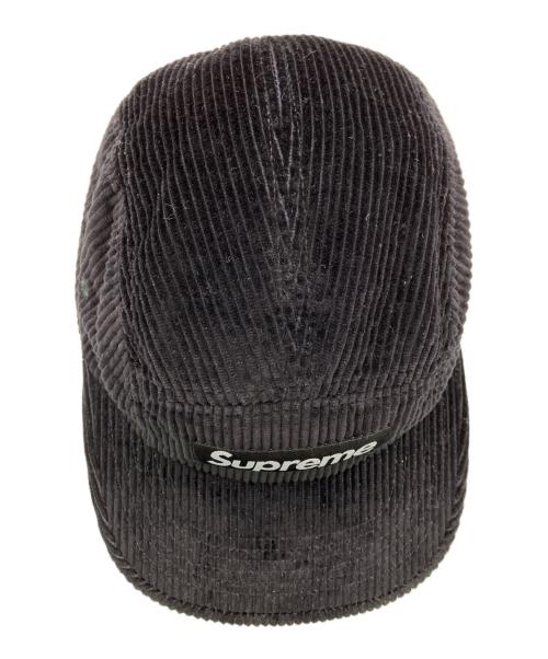 SUPREME（シュプリーム）Supreme (シュプリーム) Corduroy Camp Cap ブラックの古着・服飾アイテム