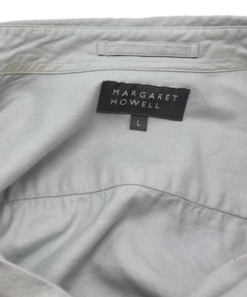 MARGARET HOWELL（マーガレットハウエル）MARGARET HOWELL (マーガレットハウエル) コットンシルクシャツ グレー サイズ:SIZE Lの古着・服飾アイテム