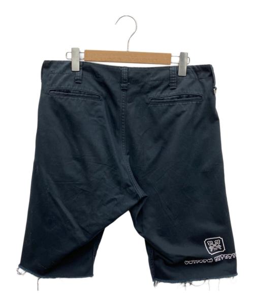 uniform experiment（ユニフォームエクスペリメント）uniform experiment (ユニフォームエクスペリメント) カットオフショートパンツ ネイビー サイズ:SIZE XLの古着・服飾アイテム