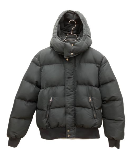 ALEXANDER McQUEEN（アレキサンダーマックイーン）ALEXANDER McQUEEN (アレキサンダーマックイーン) グラフィティロゴ フード付きパファージャケット ブラック サイズ:SIZE 52の古着・服飾アイテム