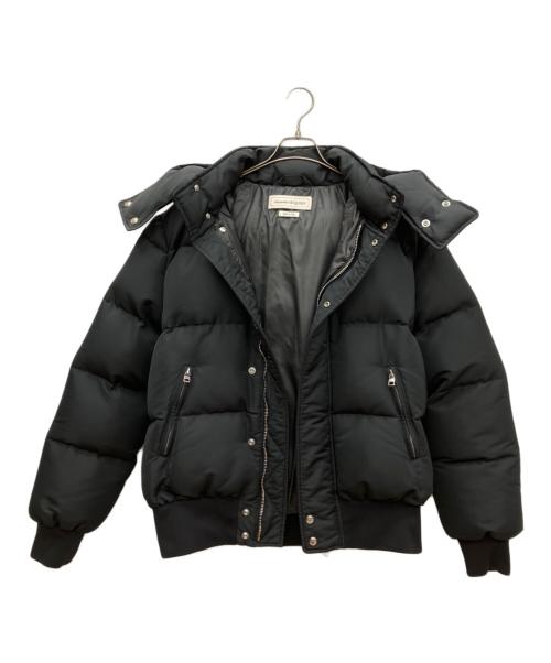 ALEXANDER McQUEEN（アレキサンダーマックイーン）ALEXANDER McQUEEN (アレキサンダーマックイーン) グラフィティロゴ フード付きパファージャケット ブラック サイズ:SIZE 52の古着・服飾アイテム