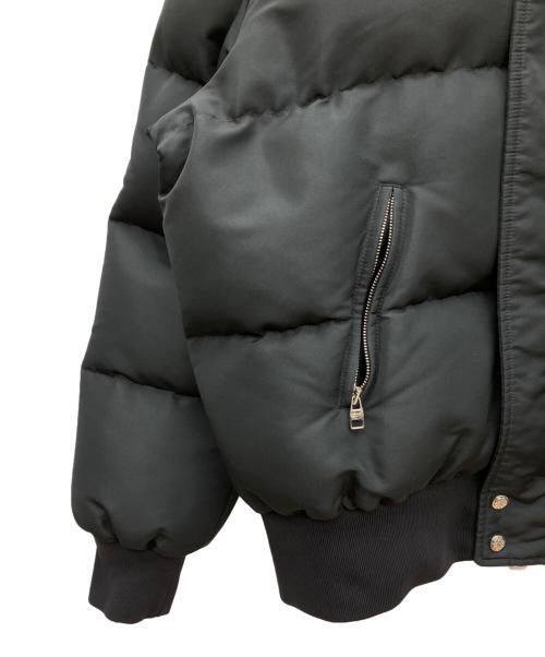 ALEXANDER McQUEEN（アレキサンダーマックイーン）ALEXANDER McQUEEN (アレキサンダーマックイーン) グラフィティロゴ フード付きパファージャケット ブラック サイズ:SIZE 52の古着・服飾アイテム